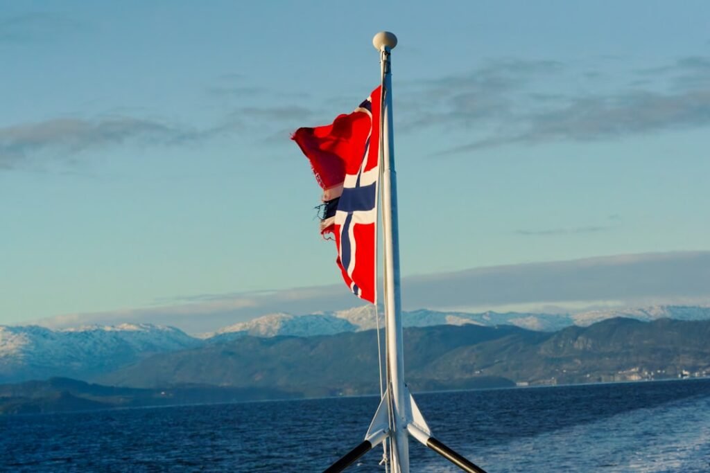 Photo norwegian flag